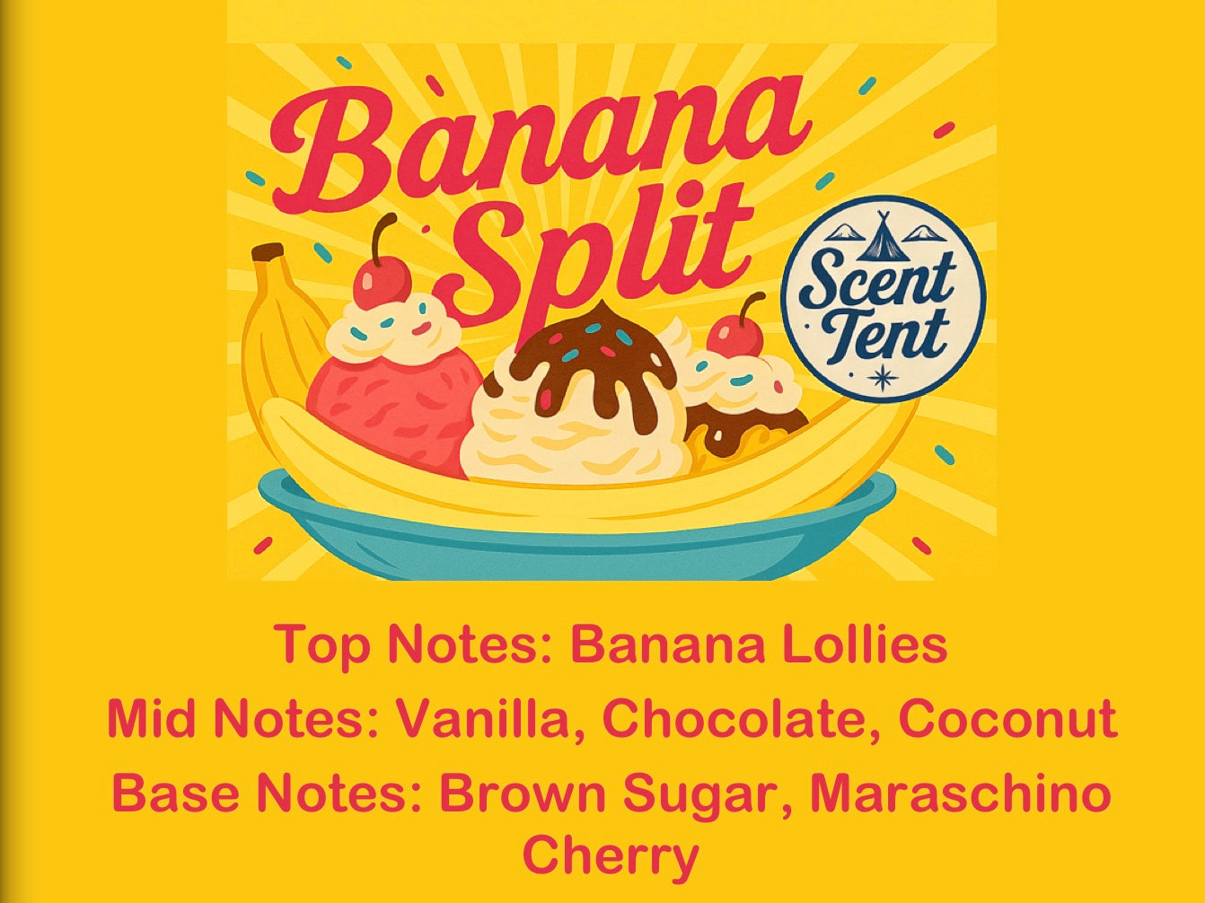 Banana Split Scented White Frosted Glass Diffuser 180ml