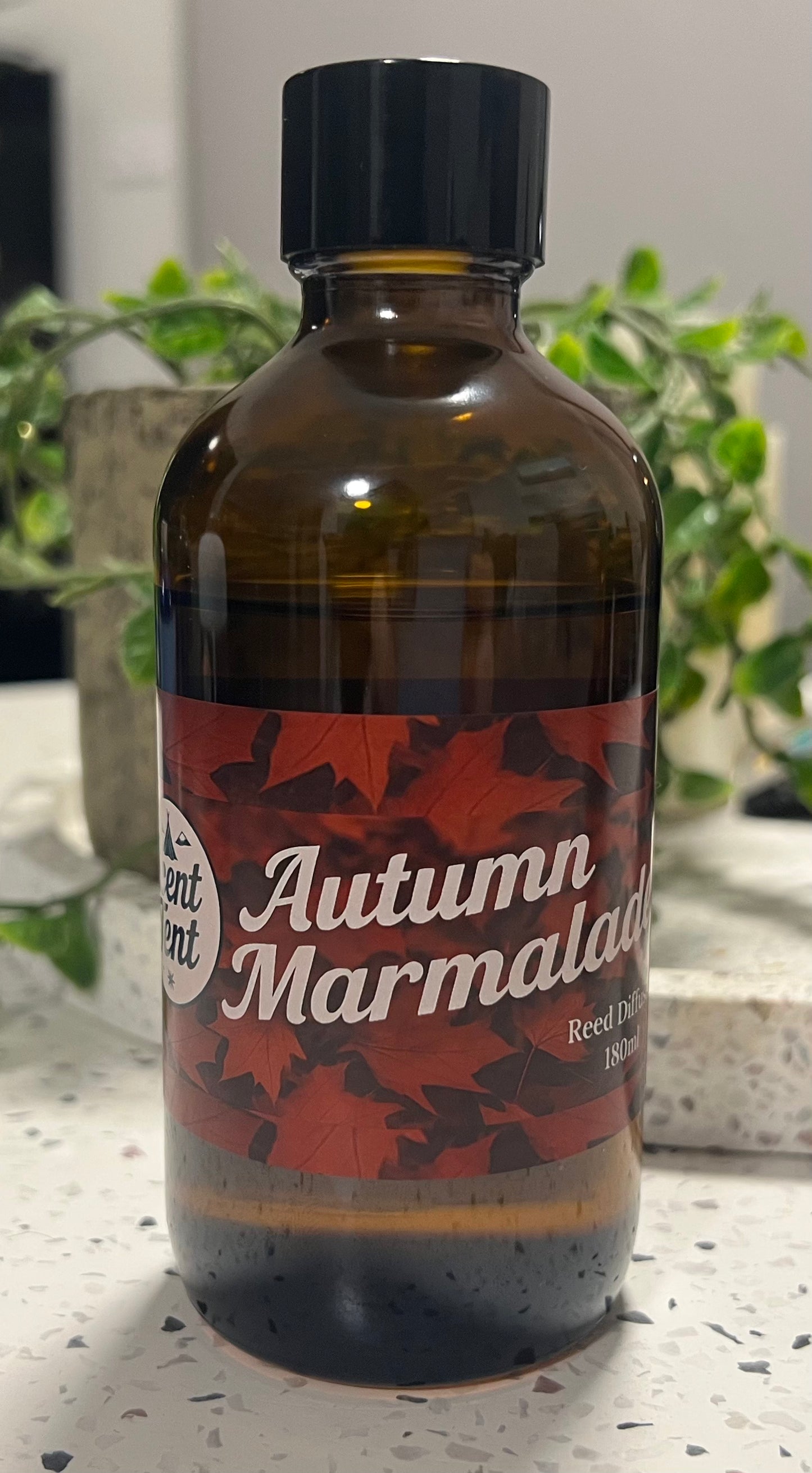 Autumn Marmalade Scented Amber Glass Diffuser 180ml