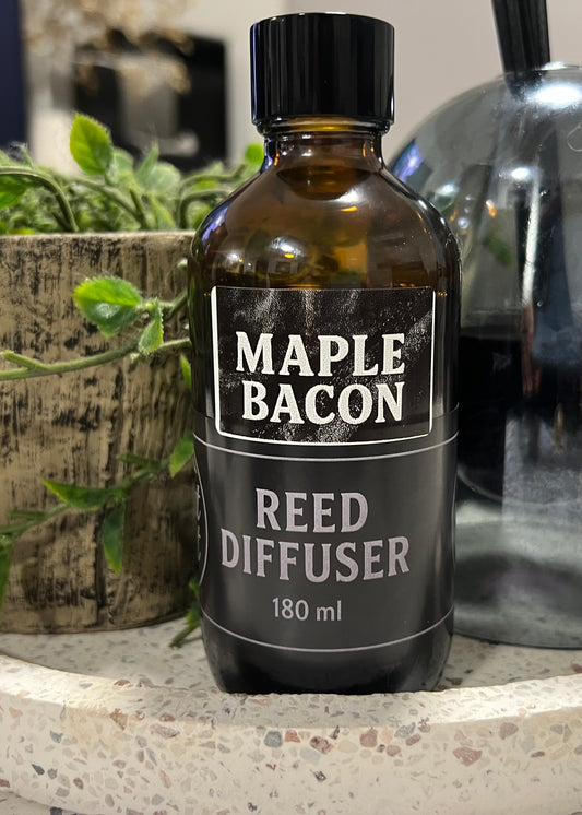 Maple Bacon Scented Amber Glass Diffuser 180ml