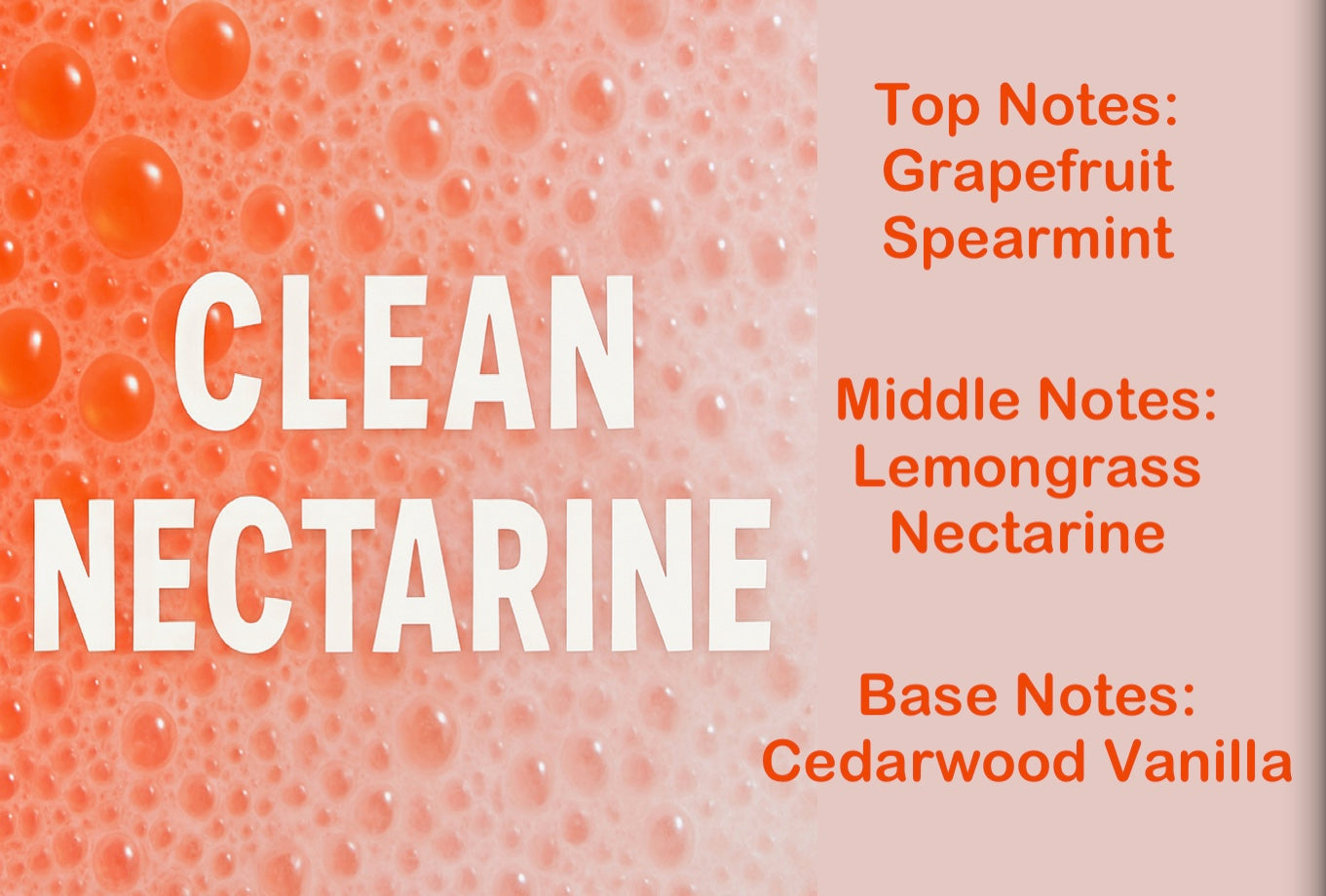 Clean Nectarine White Boston Glass Diffuser 180ml