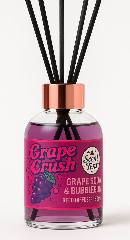 Grape Crush Scented Clear Glass Diffuser 180ml