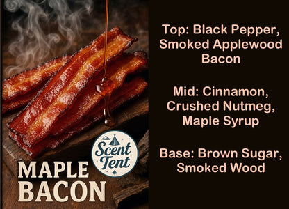 Maple Bacon Scented Amber Glass Diffuser 180ml