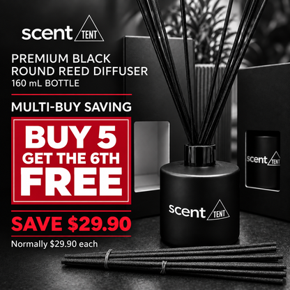 Deluxe Classic Black Reed Diffuser - Choose your scent (160ml)