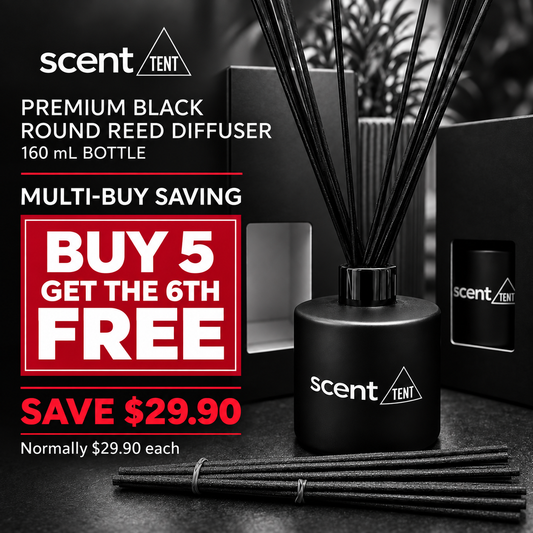 Deluxe Classic Black Reed Diffuser - Choose your scent (160ml)